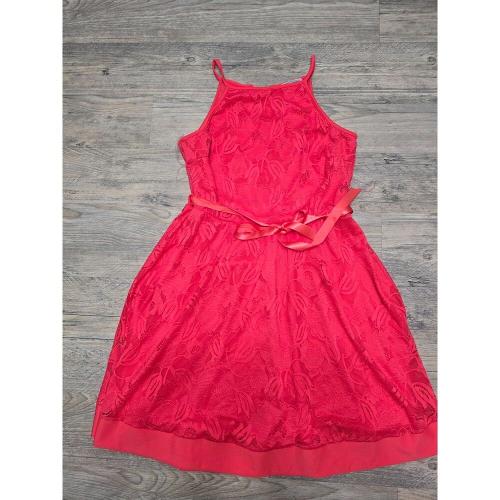 JANETTE PLUS CORAL HALTER STYLE DRESS 3XL